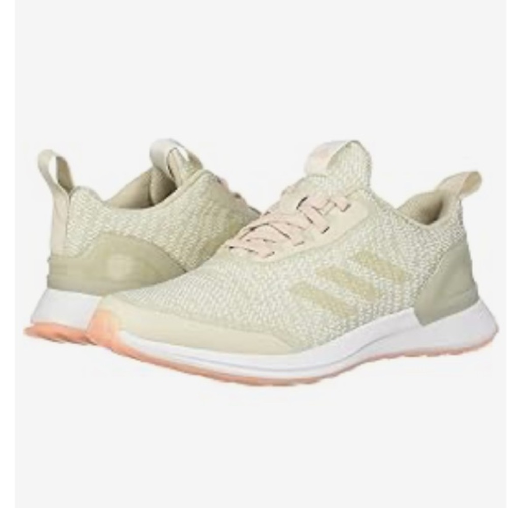 Adidas RapidaRun X Knit White/Clear Orange 6 Big Kid